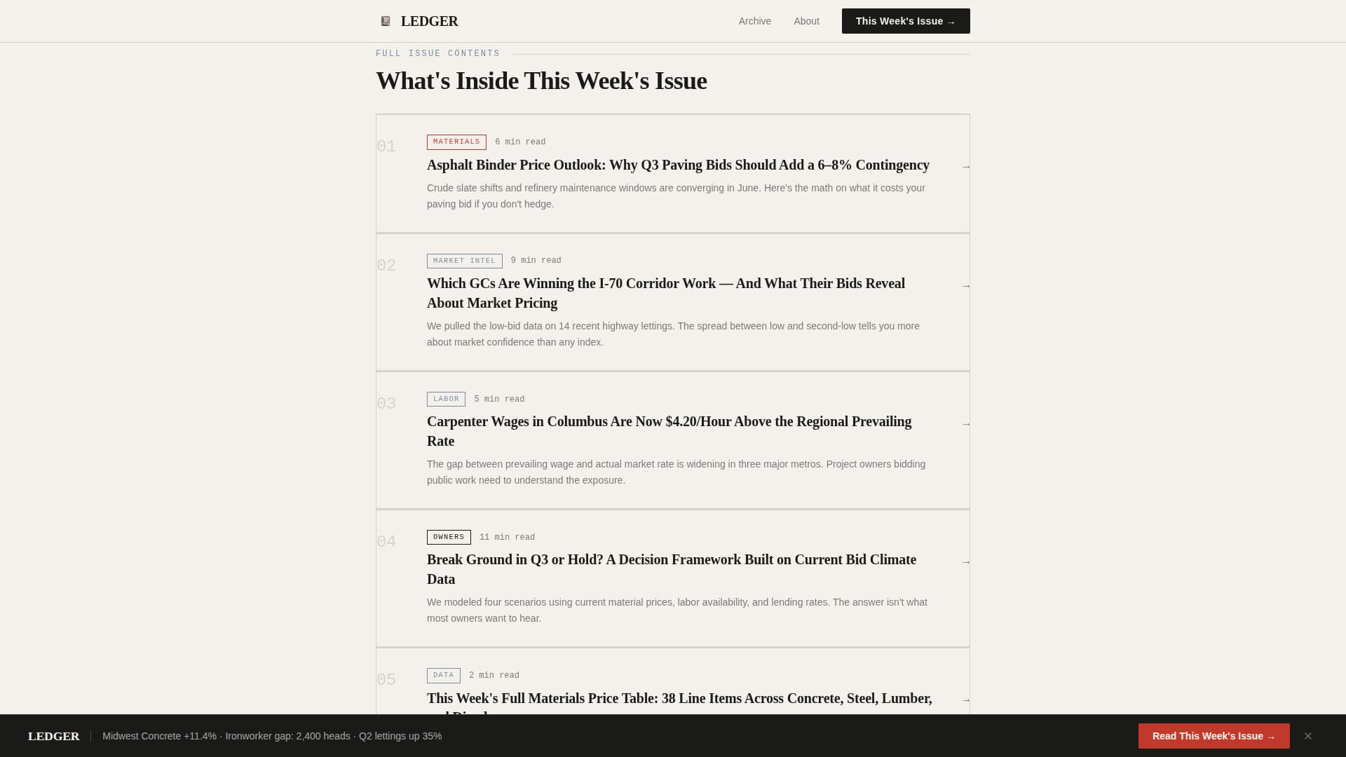 Construction Blog & Media Blog Website Template