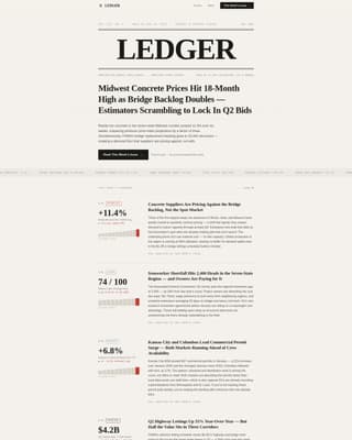 Construction Blog & Media Blog Website Template