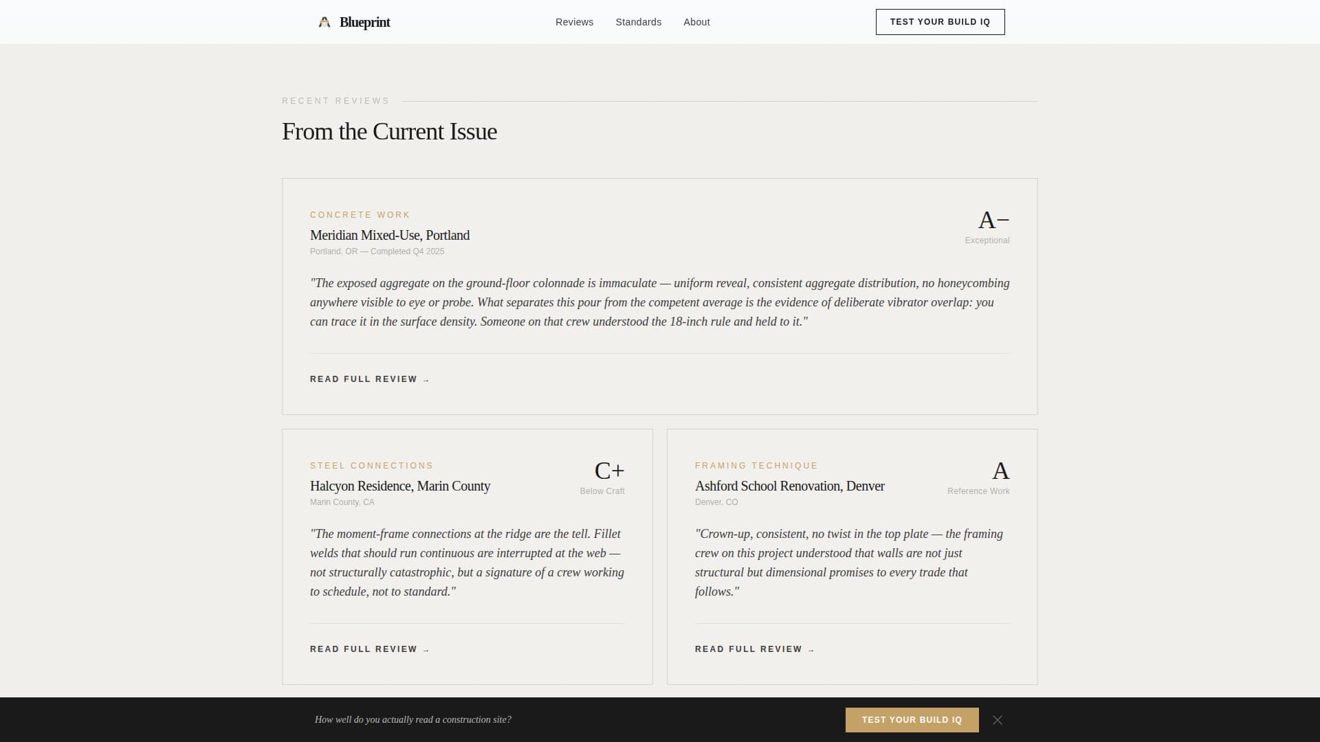 Construction Blog & Media Reviews Website Template