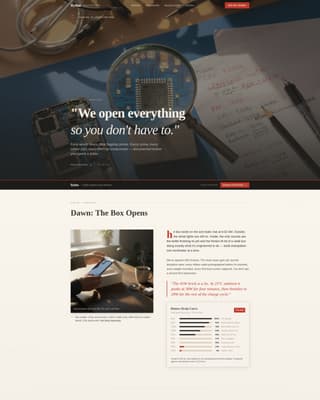 Tech & Gadget Blog Reviews Website Template