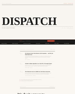 Creator Economy Newsletter Blog Website Template