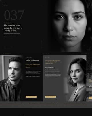 Creator Economy Newsletter Specialist Blog Website Template