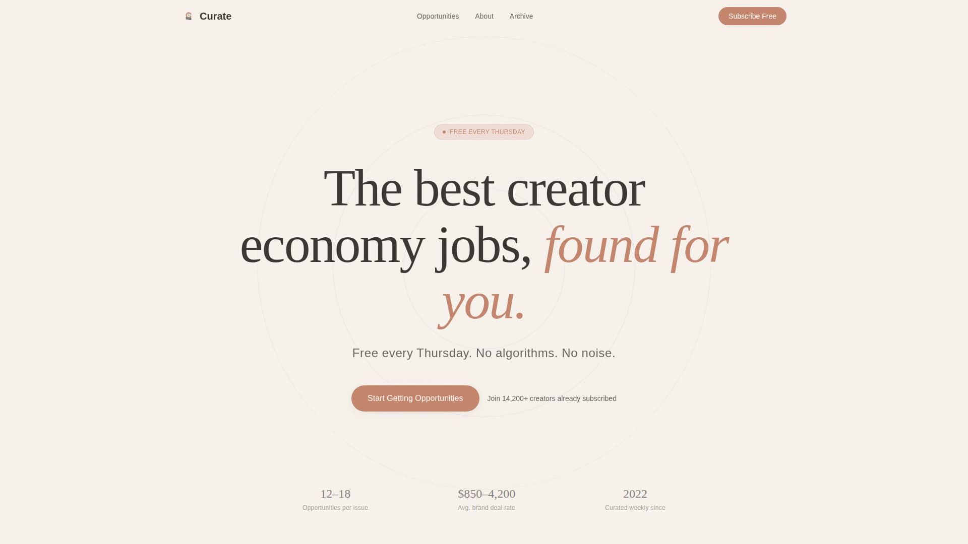 Creator Economy Newsletter Advanced Blog Website Template