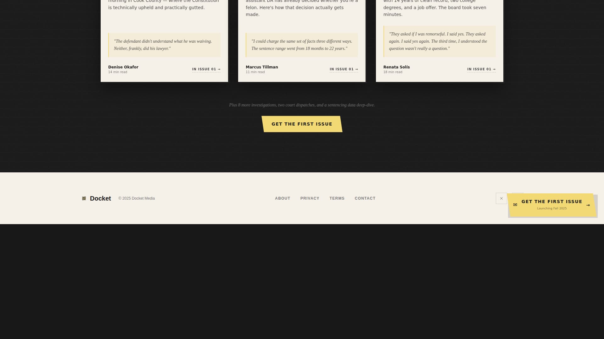 Legal & Policy Blog Pre-Launch Website Template