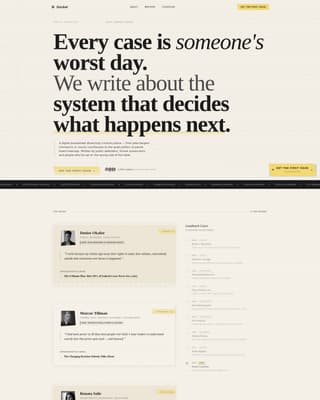 Legal & Policy Blog Pre-Launch Website Template
