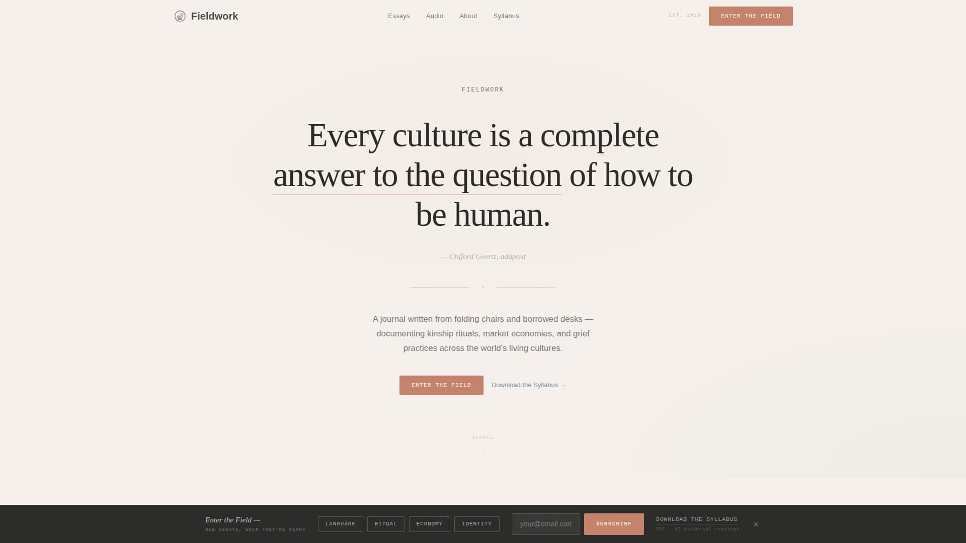History & Culture Blog Blog Website Template