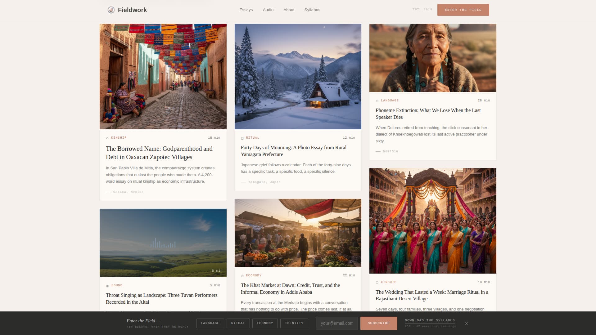 History & Culture Blog Blog Website Template