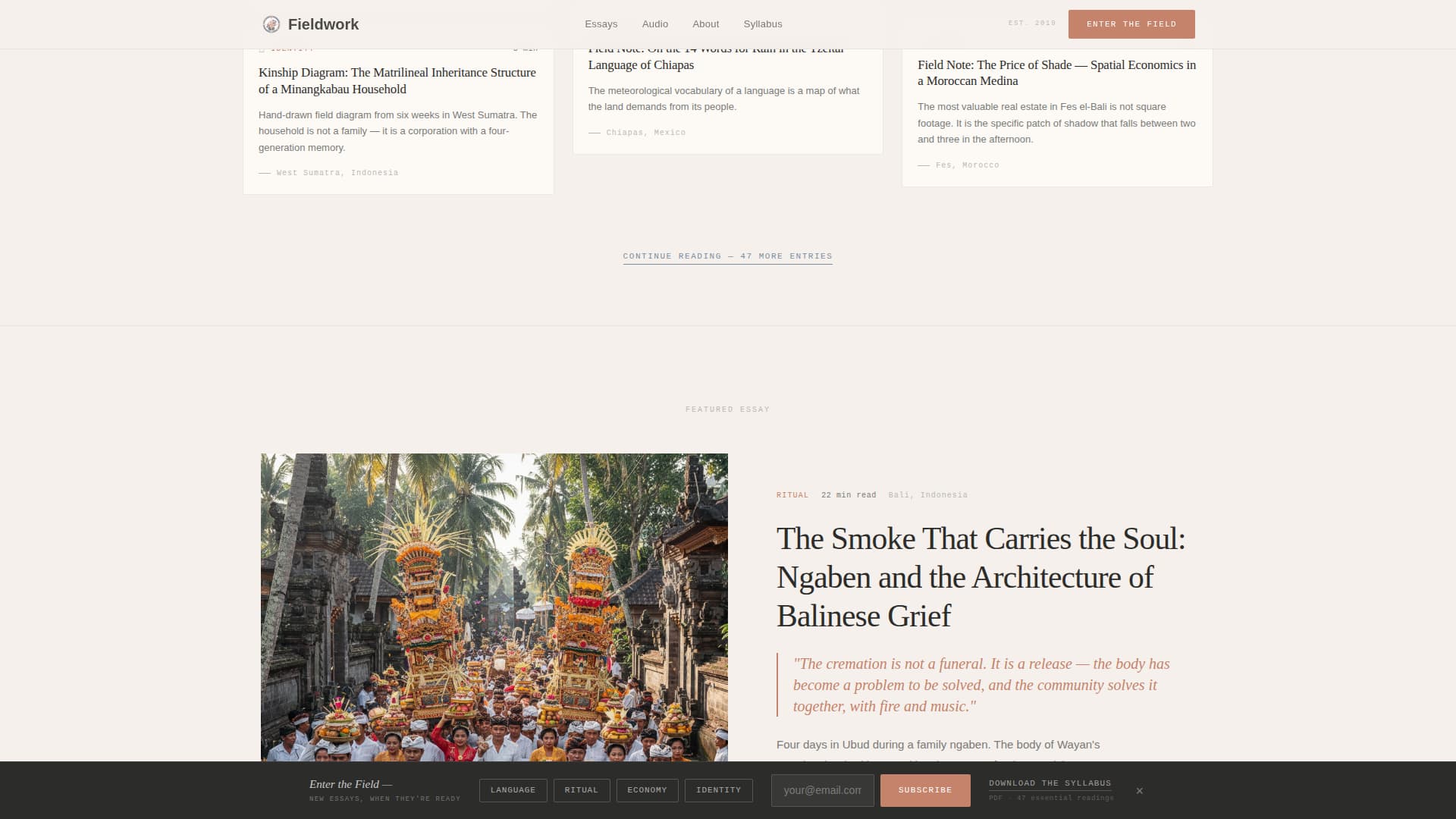 History & Culture Blog Blog Website Template
