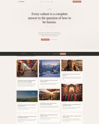History & Culture Blog Blog Website Template