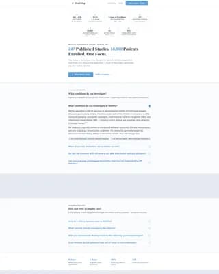 Motility - Research Center Landing page Template