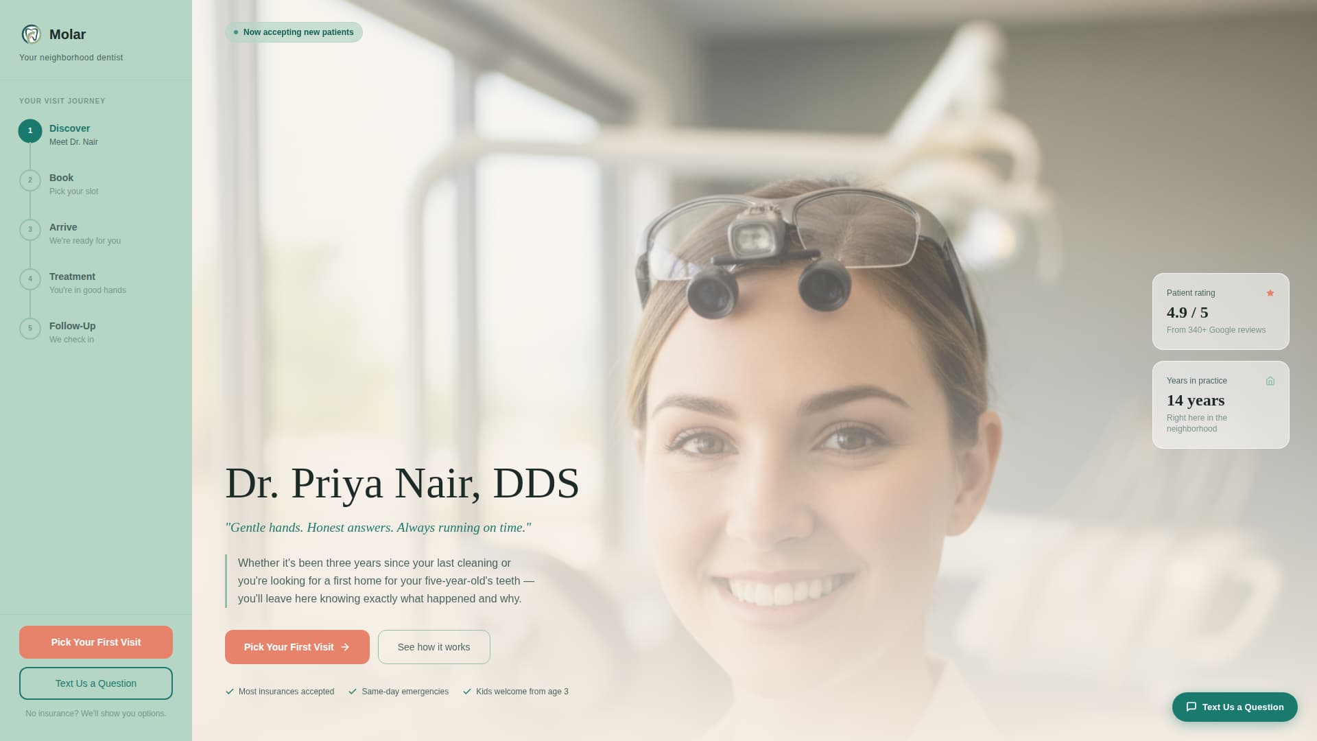 Smile — Verified Dental Care Landing Page Template