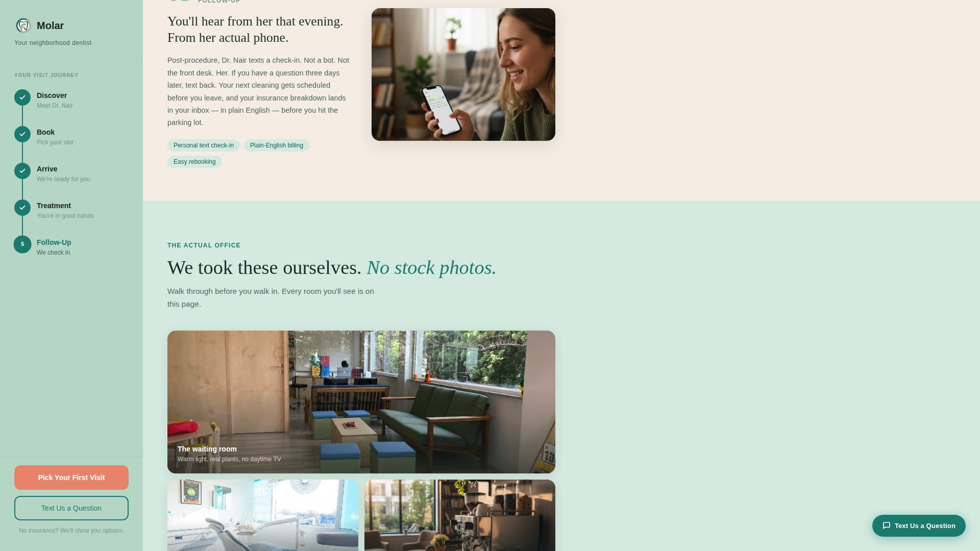 Smile — Verified Dental Care Landing Page Template