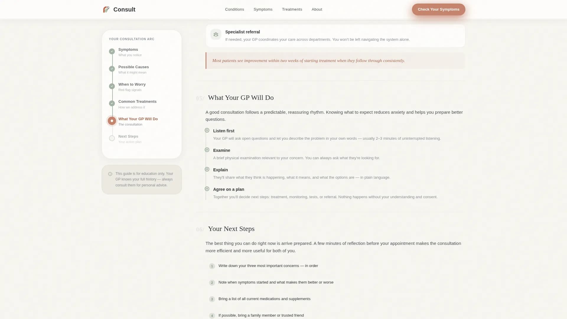Compass - General Practice Landing page Template