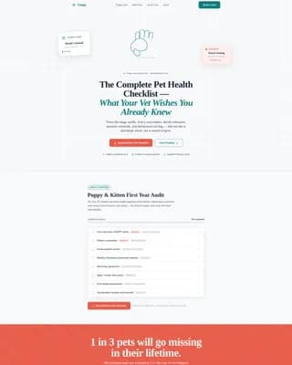 Care - Veterinary Clinic Landing page Template