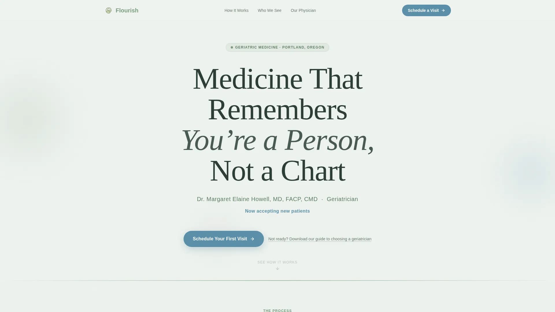 Geriatric Medicine Practice Website Template for Older Adults