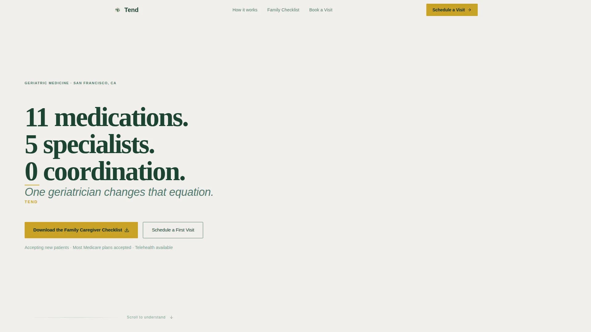 Tend - Appointment Booking Landing Page Template