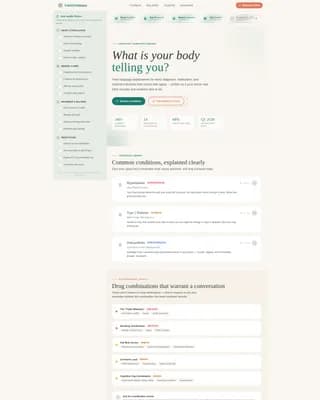 Wise - Condition Library Landing Page Template