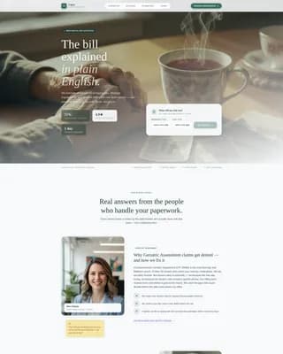 Navigate - Billing Services Landing Page Template