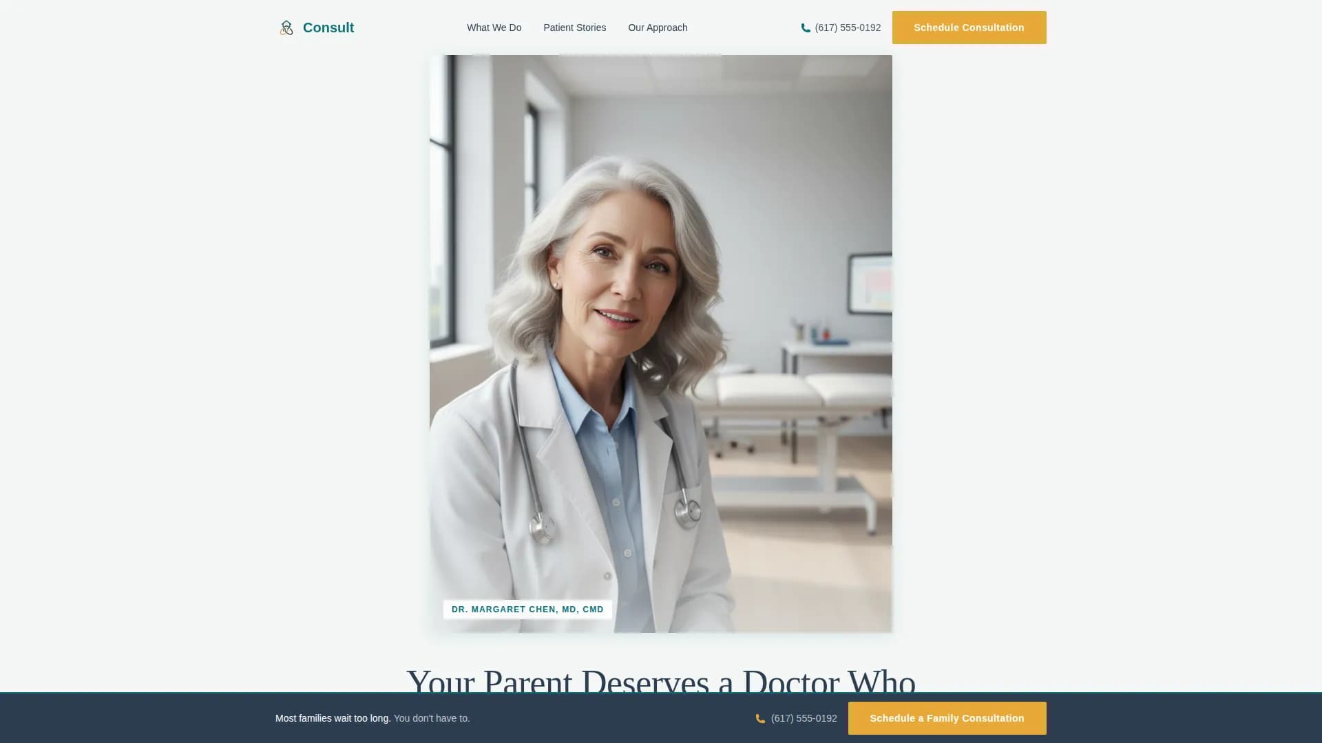 Compass - Geriatric Clinic Landing Page Template