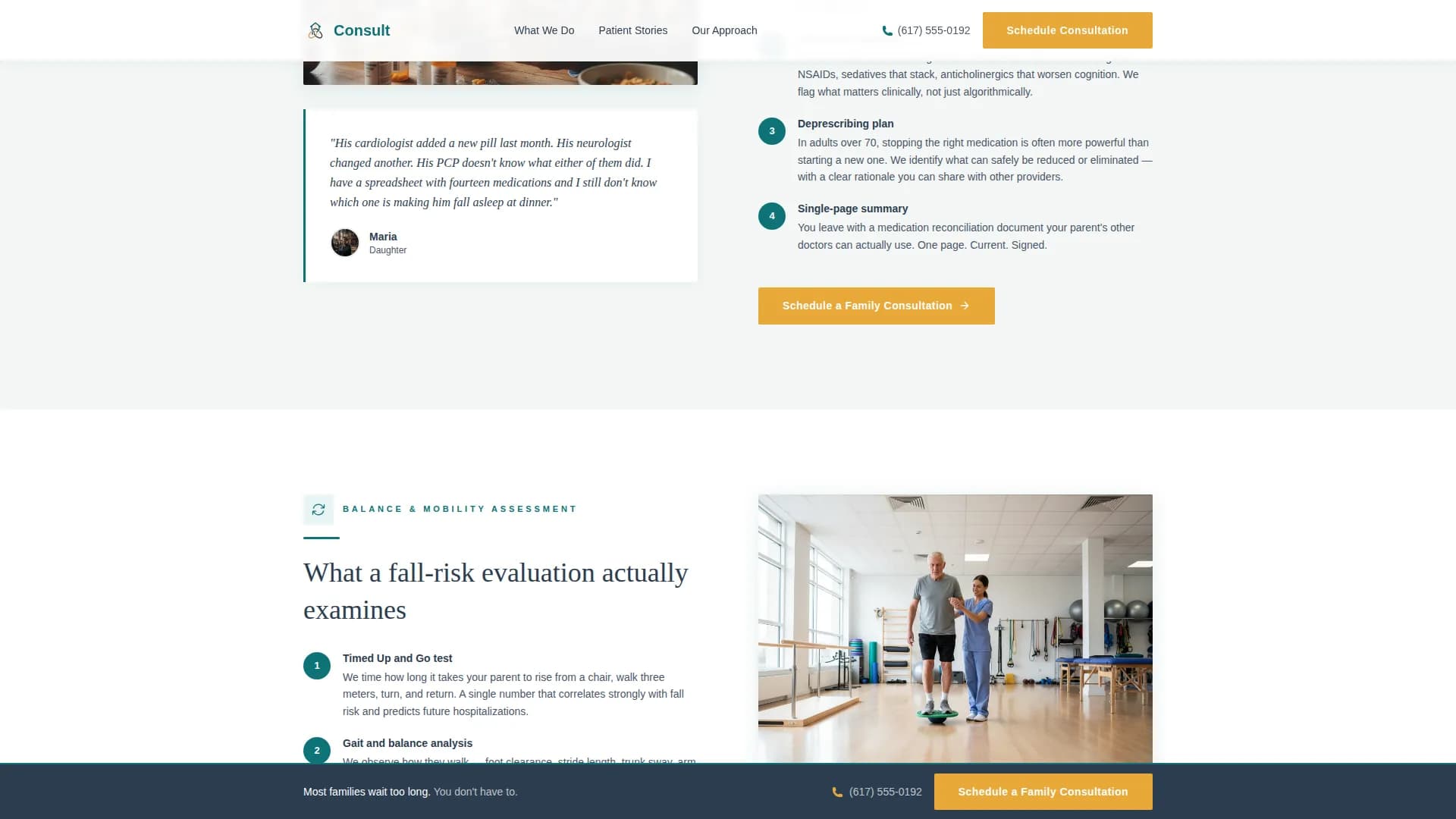 Compass - Geriatric Clinic Landing Page Template