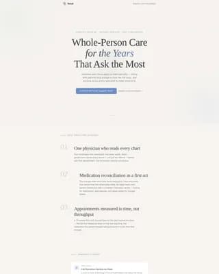 Tend - Geriatrics Clinic Landing Page Template