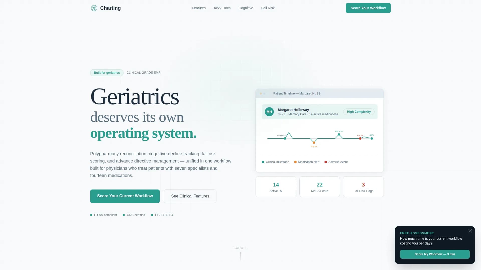 Geriatric - Conversion EMR Landing page Template