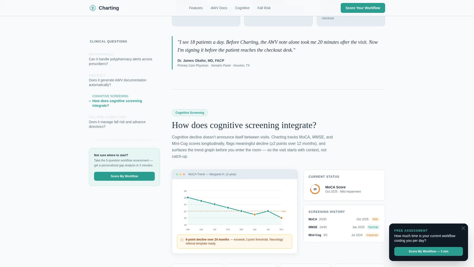 Geriatric - Conversion EMR Landing page Template
