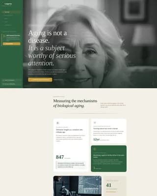 Study - Research Center Landing Page Template