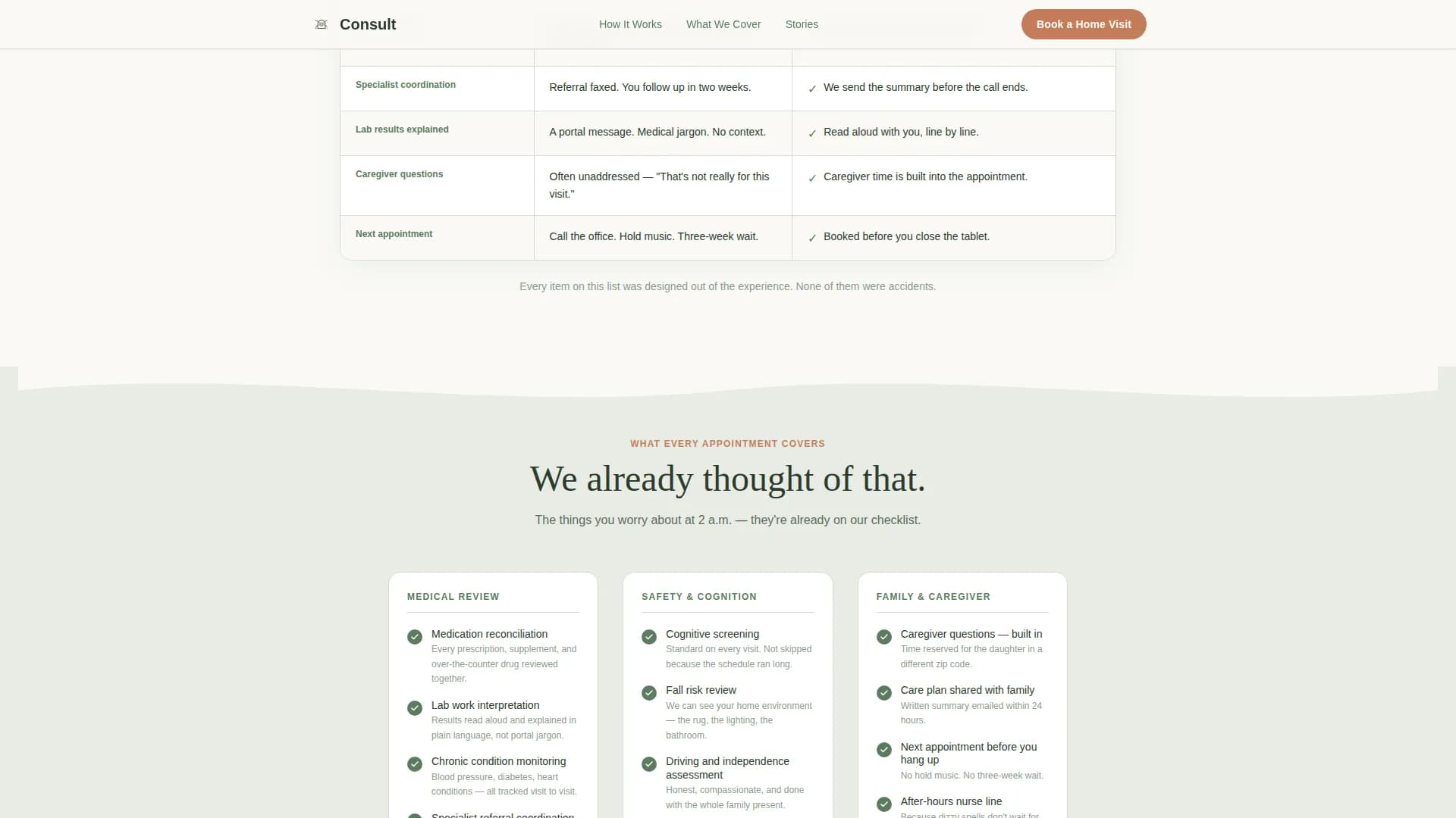 Visit - Geriatric Telehealth Landing Page Template