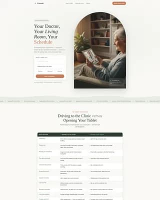 Visit - Geriatric Telehealth Landing Page Template