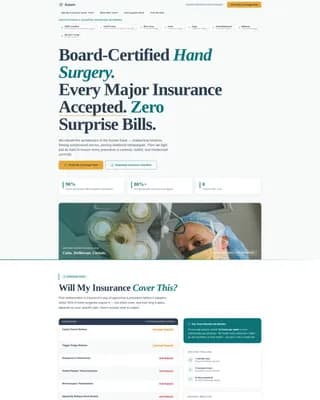 Suture - Insurance Services Landing Page Template