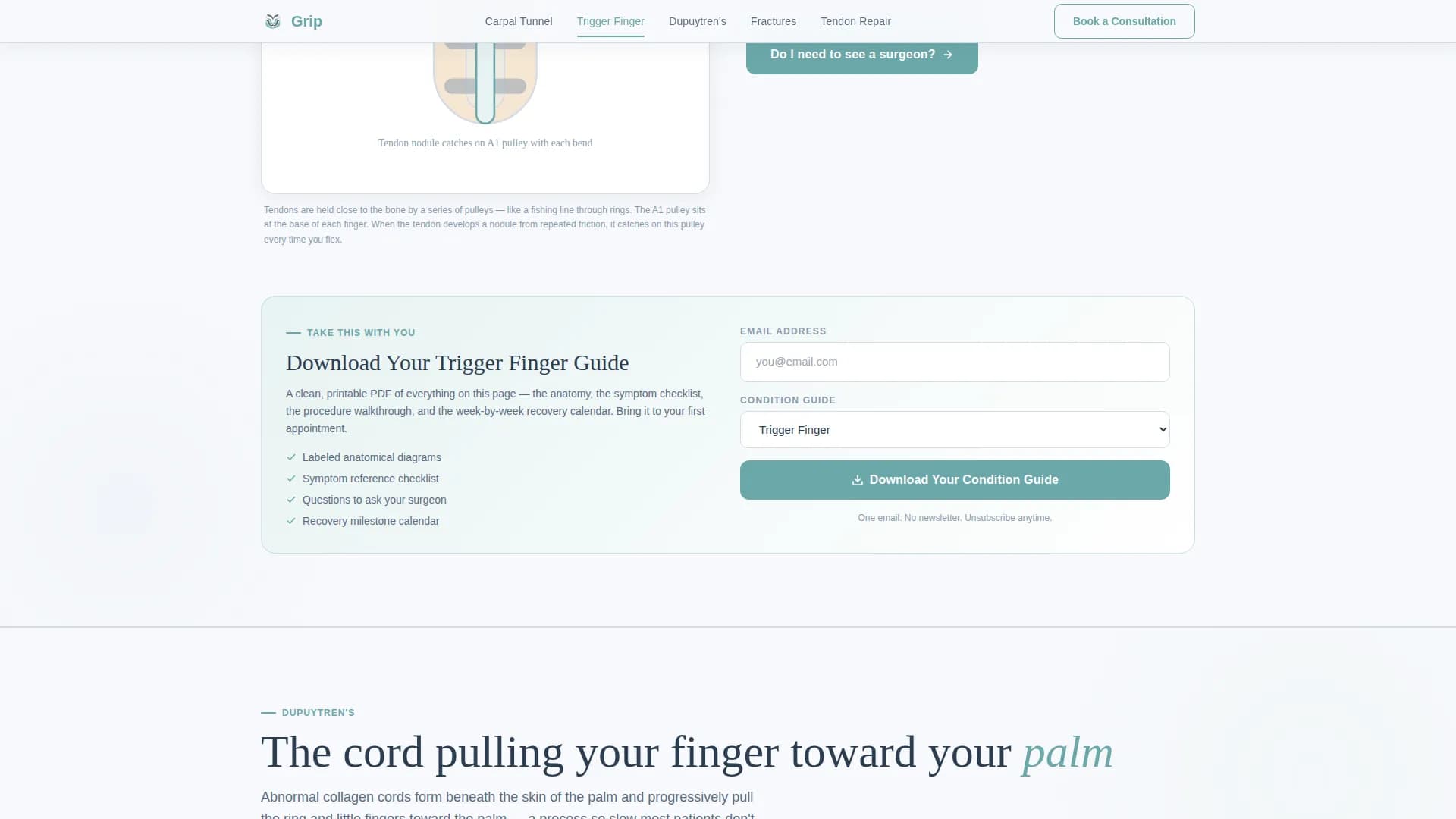 Suture - Patient Education Landing Page Template