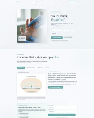 Suture - Patient Education Landing Page Template