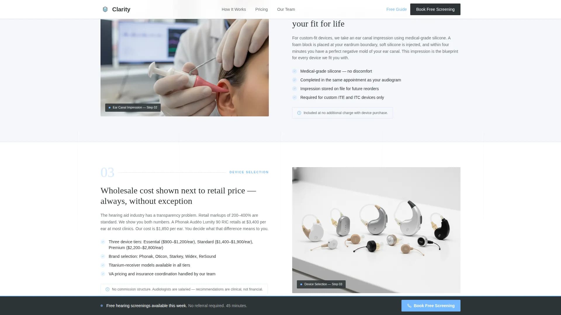 Clarity - Hearing Aid Clinic Landing Page Template