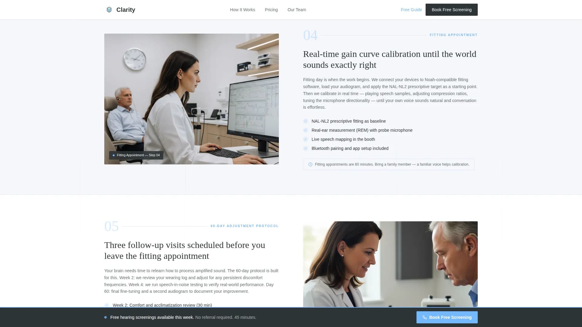 Clarity - Hearing Aid Clinic Landing Page Template