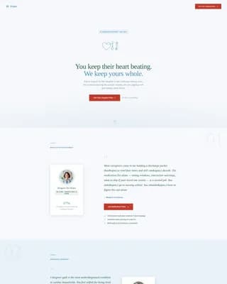 Pulse - Caregiver Support Landing Page Template