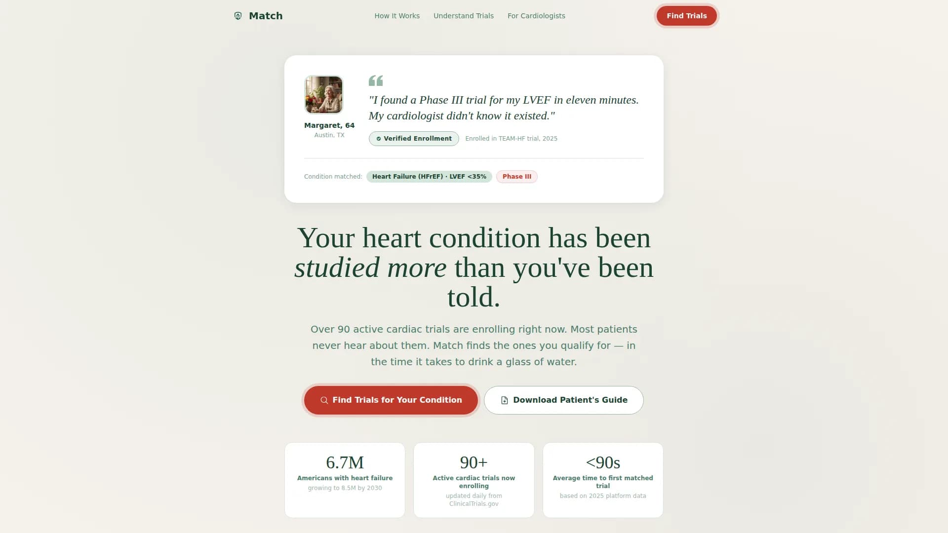 Pulse - Clinical Trials Landing Page Template
