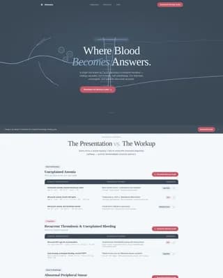  Hemato - Hematology Practice Landing page Template