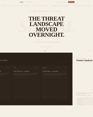 Cybersecurity Newsletter Professional Website Template