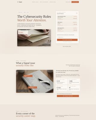 Cybersecurity Newsletter Specialist Professional Website Template