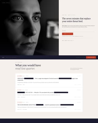 Cybersecurity Newsletter Pre-Launch Website Template