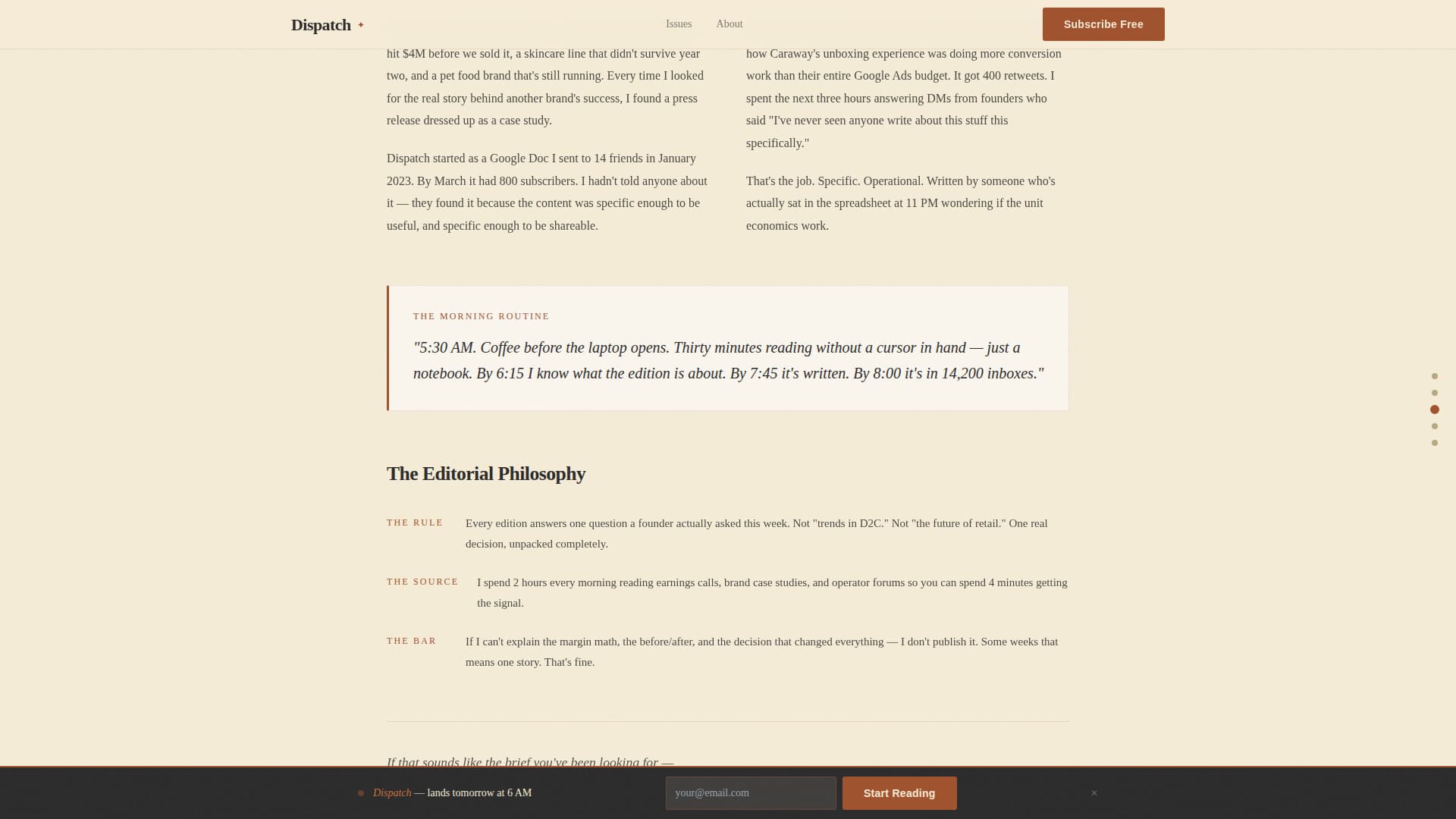 D2C & Brand Newsletter Booking Website Template