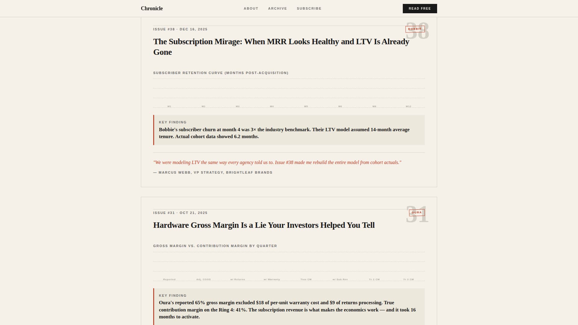 Chronicle - Authoritative D2C Landing Page Template