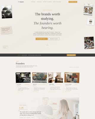 Dispatch - Atelier D2C Landing Page Template