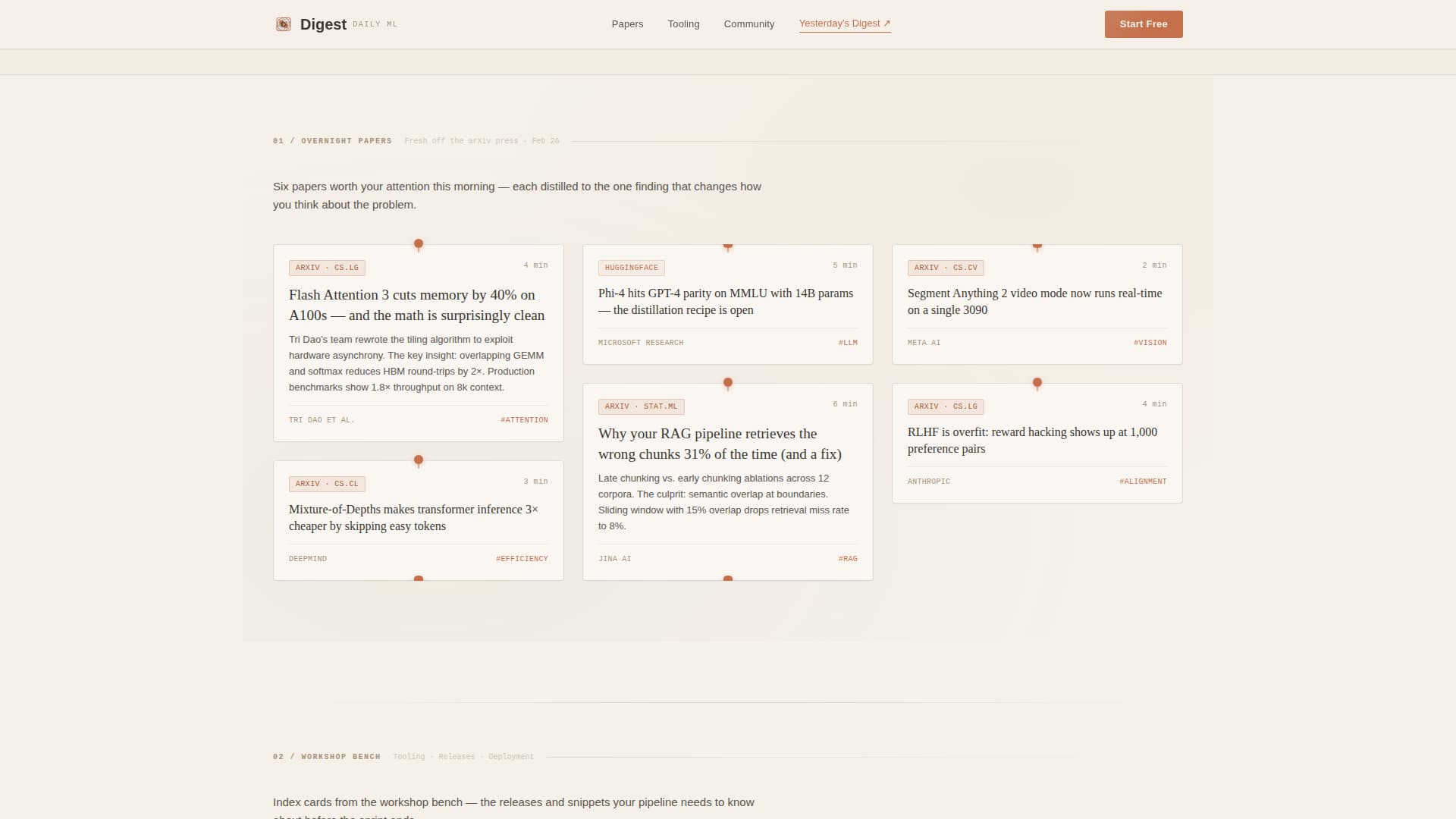 Digest - Curated Data Science Landing Page Template