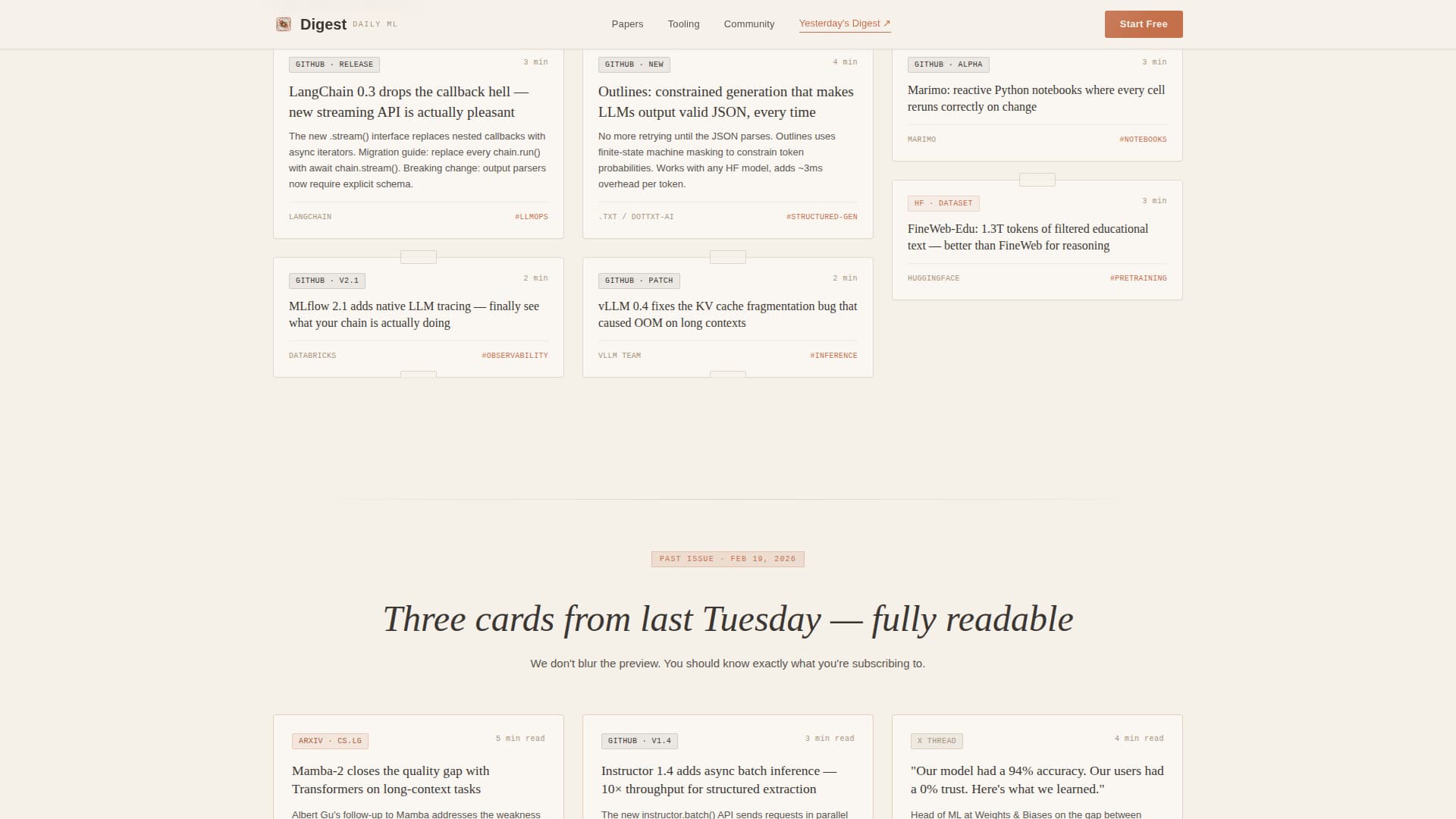 Digest - Curated Data Science Landing Page Template