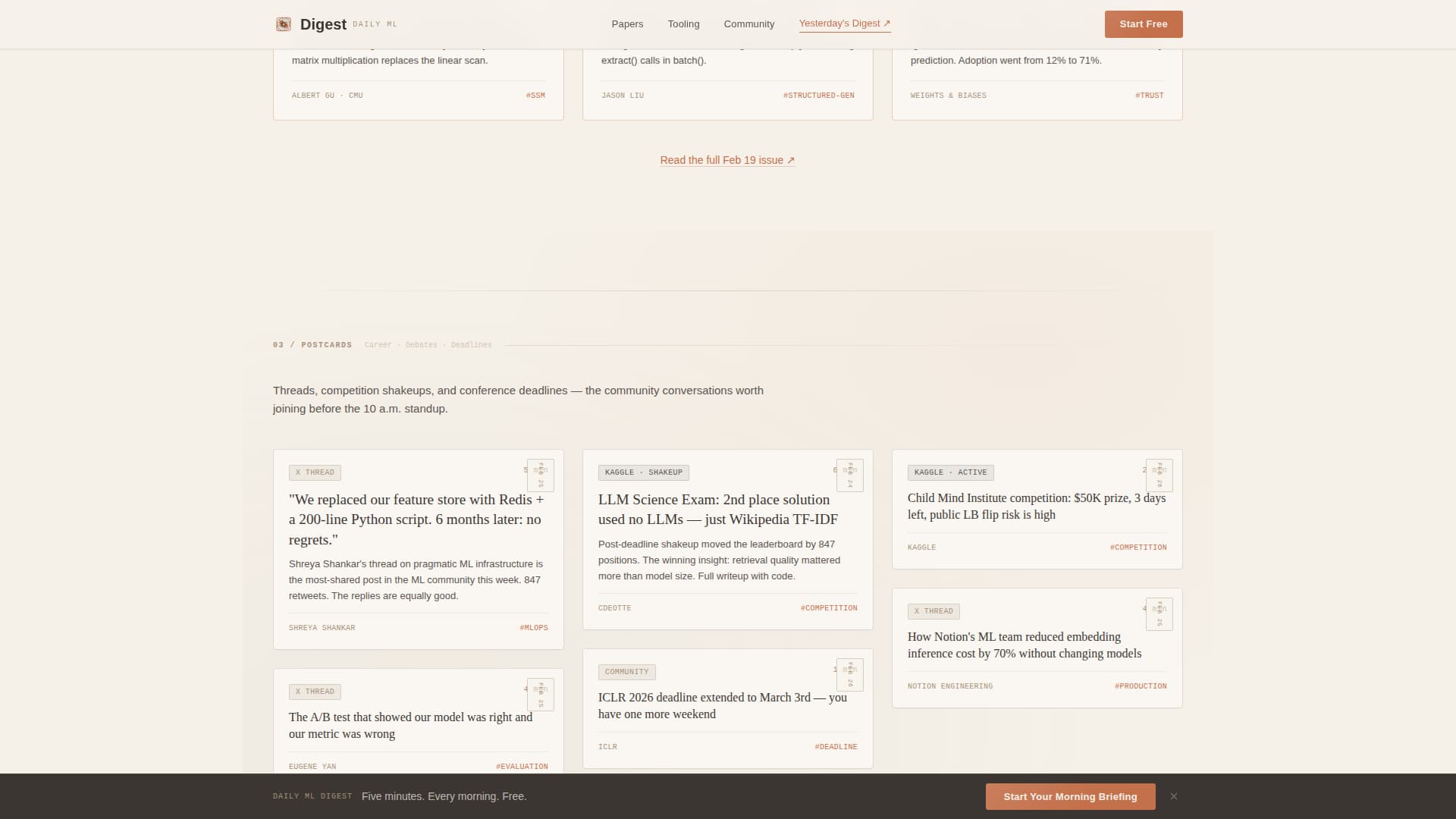 Digest - Curated Data Science Landing Page Template