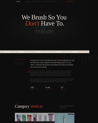 Molar - Cinematic Dental Landing Page Template