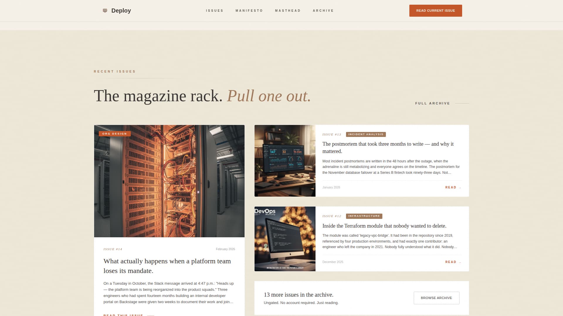 Deploy — Expert Infrastructure Operations Landing Page Template