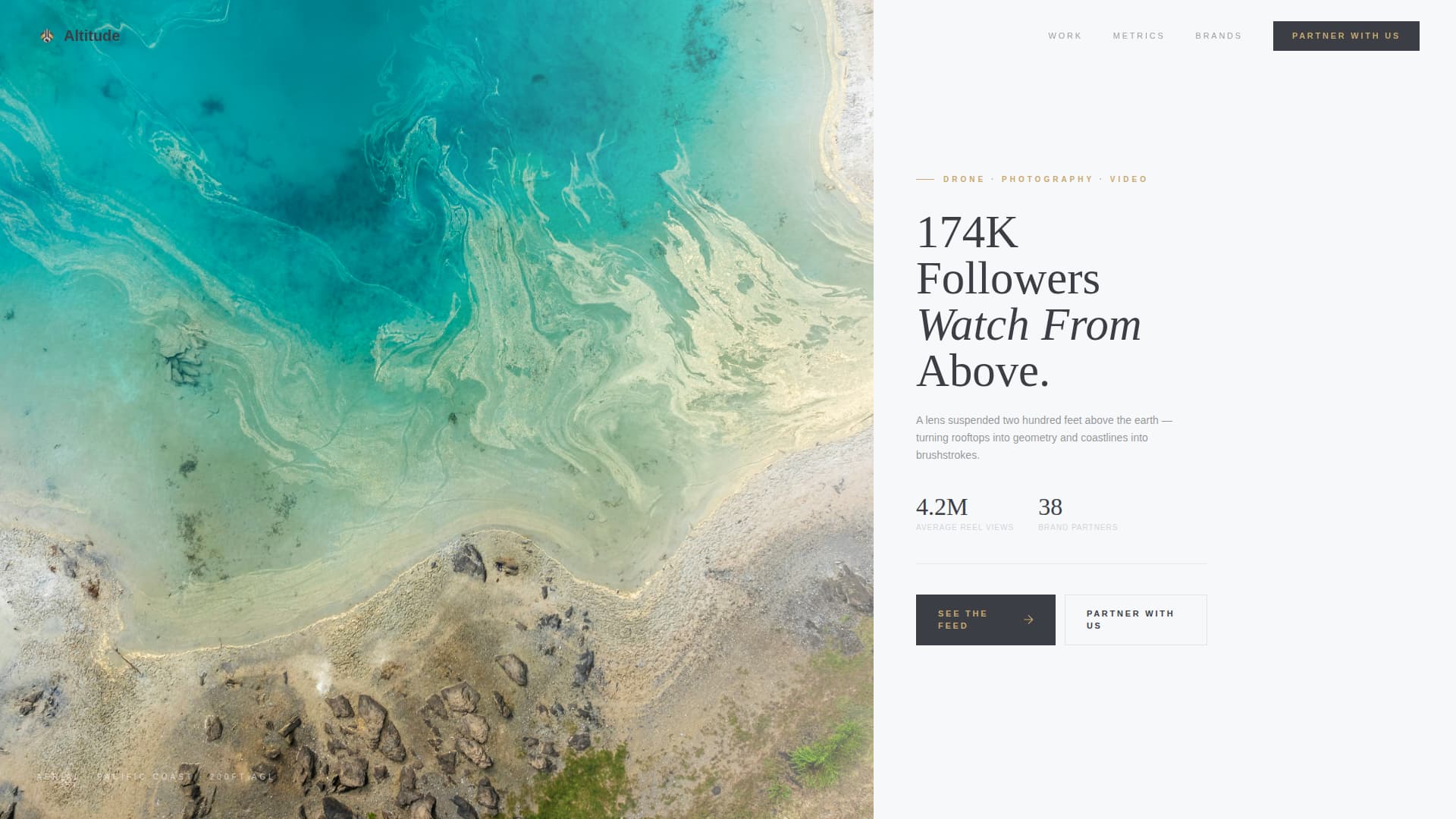Altitude - Stunning Dronephotography Landing Page Template